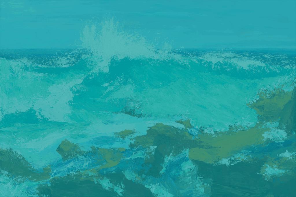 Wave Painting BG AN27 by Brendan-Pugliese