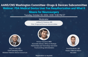 FDA Medical Device User Fee Reauthorization and What It Means for Neurosurgery